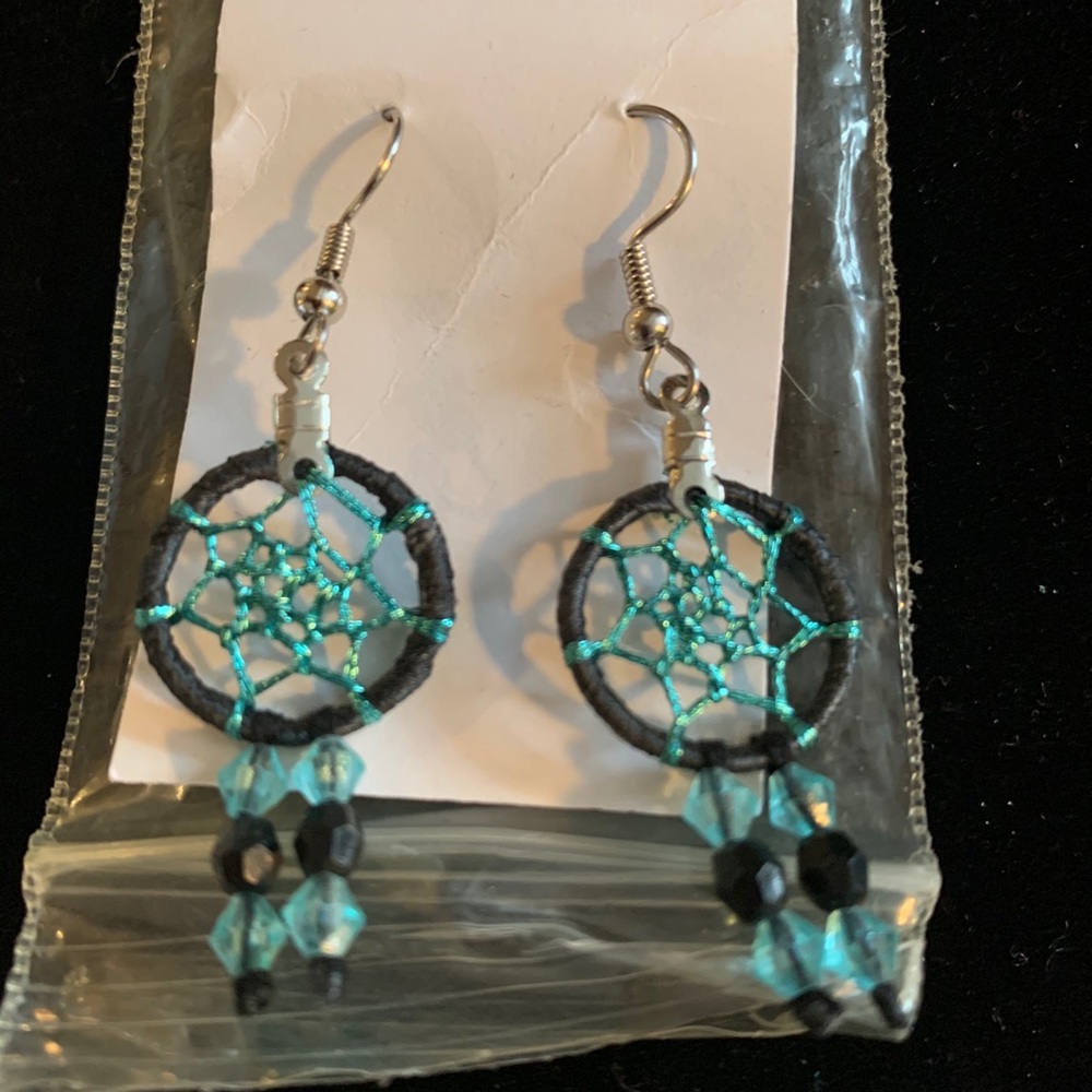 Hand Crafted  dream catcher earrings